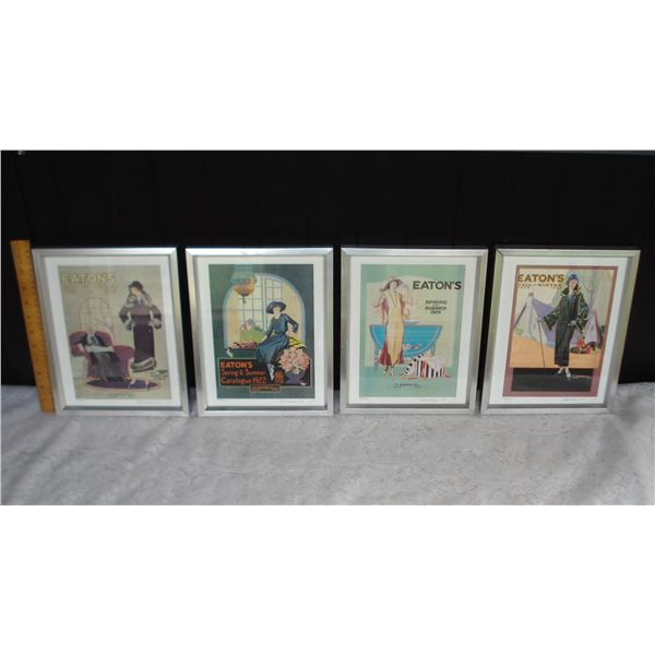 Set of 4 Signed And Numbered Limited Edition Prints Of Early Eatons Catalogue Covers