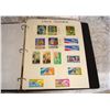 Image 2 : Binder of 20 Pages Of Stamps Arranged By Theme  Military, Sports, Music, Christmas, Animals, Flowers