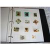 Image 7 : Binder of 20 Pages Of Stamps Arranged By Theme  Military, Sports, Music, Christmas, Animals, Flowers