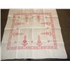 Image 1 : Ukranian Table Cloth  Very Nice Vintage Condition  Traditional Cross Stitch Pattern  Small Stain See
