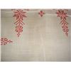 Image 2 : Ukranian Table Cloth  Very Nice Vintage Condition  Traditional Cross Stitch Pattern  Small Stain See
