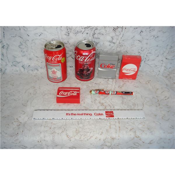 Coke Collectibles  Unopened Cards, Pen, etc