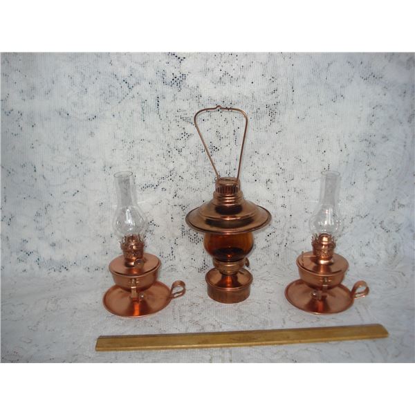 Copper Oil Lamps