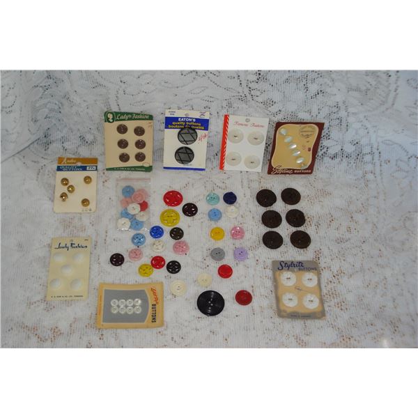 Collectible Vintage Buttons  Loose and Carded