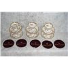 Image 1 : Set of 6 Royal Albert Dimity Rose Teacup Sets And Protectors