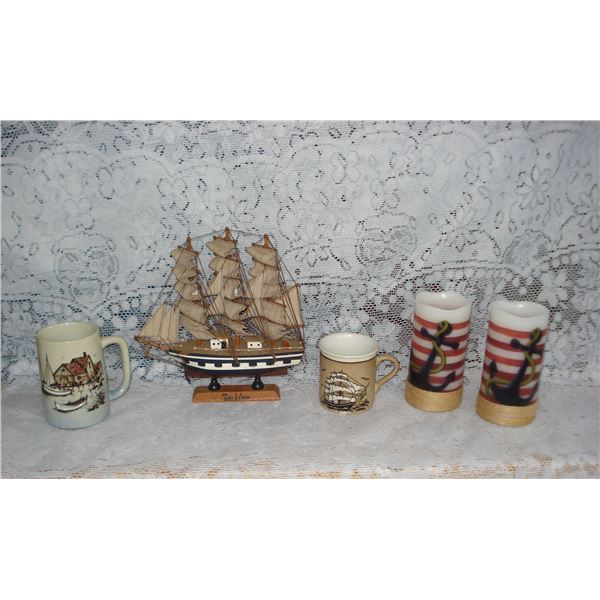 Maritime Themed Lot  Flameless Candle Working
