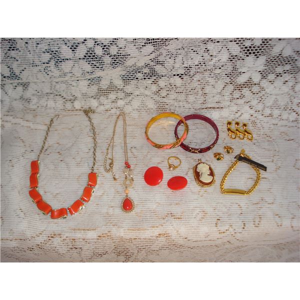 Gold Tone Costume Jewelry Assortment