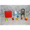 Image 2 : Assorted Character Collectibles  Smurf  Penguin  Spiderman Case etc