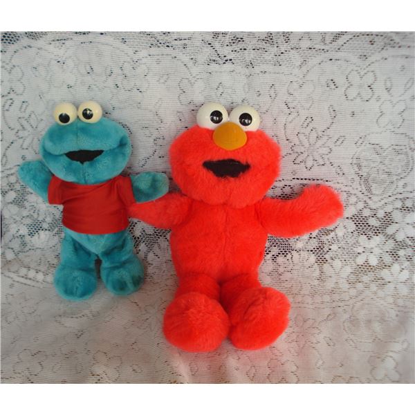 Vintage Elmo And Cookie Monster   Working Batteries Included