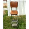 Image 1 : Vintage Chrome Step Chair As Is  See Pics