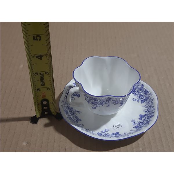 Shelley cup and saucer, Dainty Blue pattern