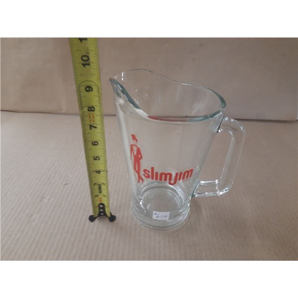 Slimjim advertising beer pitcher