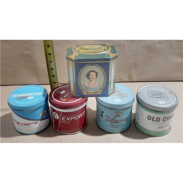 Lot of tobacco tins/Royalty tin