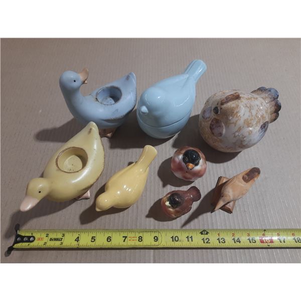 Lot of assorted birds
