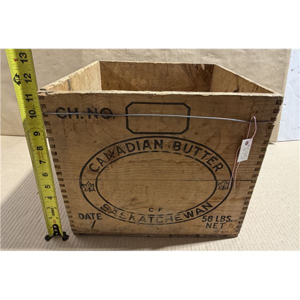 Wood Butter Box, made in Saskatchewan