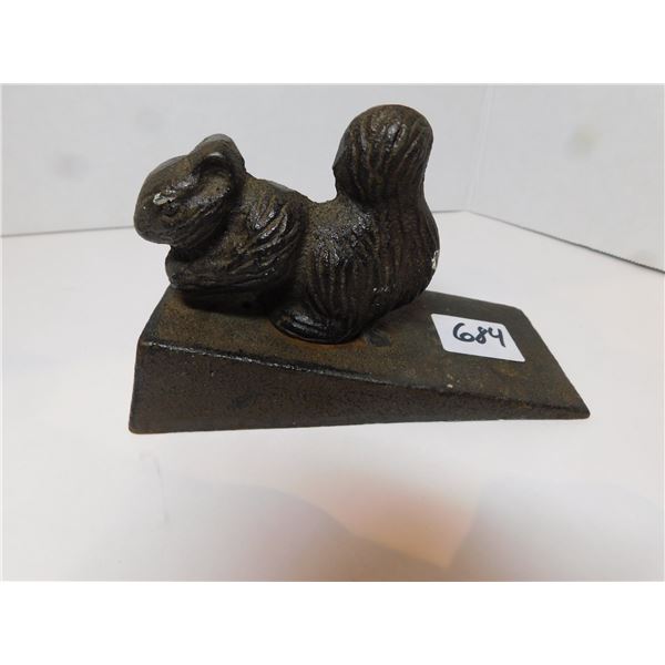 CAST IRON SQUIRREL DOORSTOP