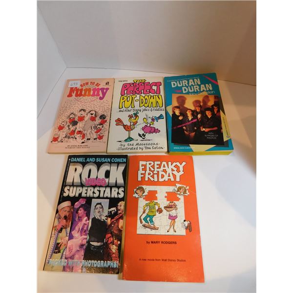 FIVE BOOKS ROCK BAND HISTORY AND OTHERS