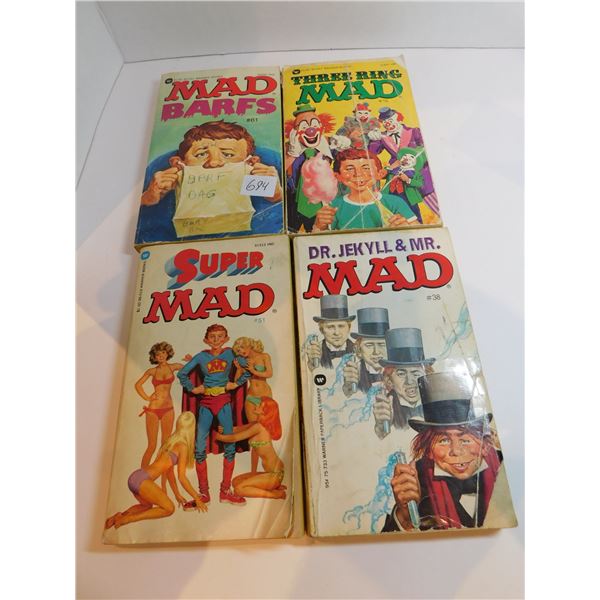 4-VINTAGE MAD COMIC DIGESTS