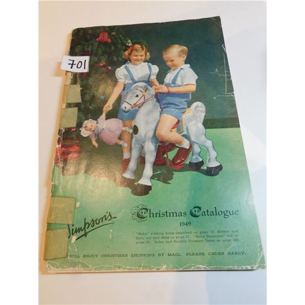 1949 SIMPSONS CHRISTMAS CATALOGUE