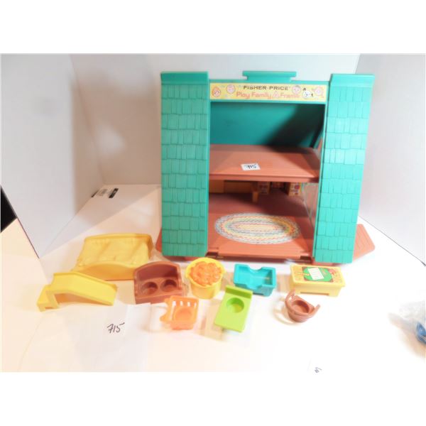 A-FRAME FISHER PRICE HOUSE AND ACCESORIES