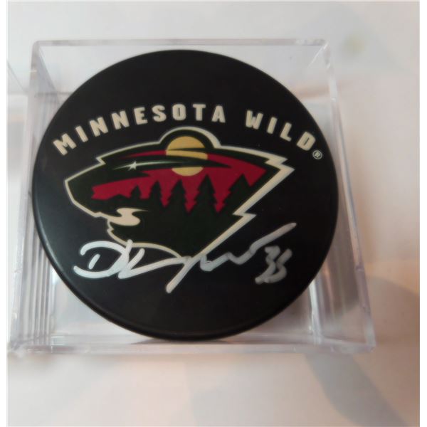 SIGNED MINNESOTA WILD HOCKEY PUCK