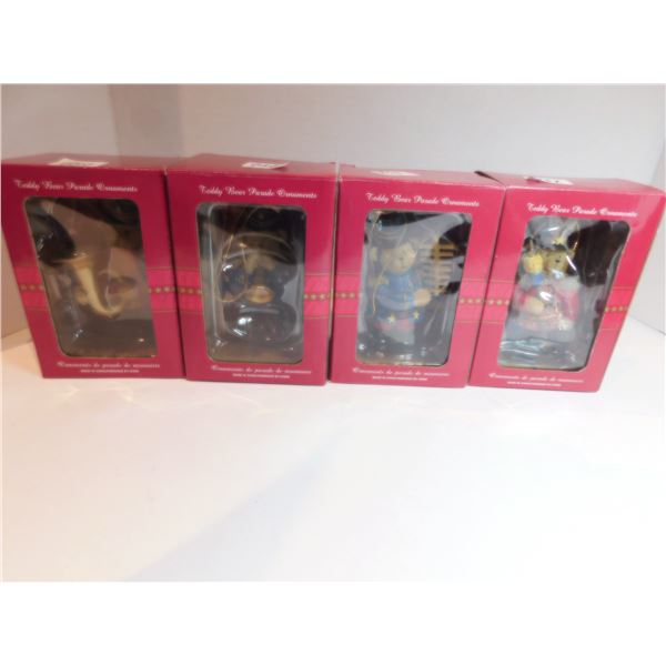 4-COSTCO BEAR ORNAMENTS