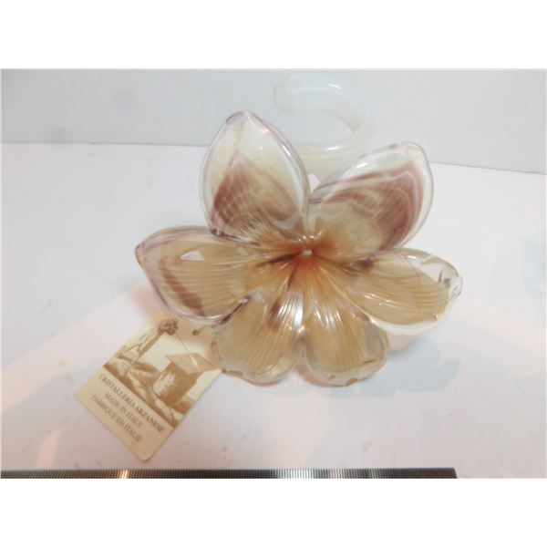 CRISTALLERIA RAKANESE ITALY ART GLASS LILY