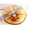 Image 3 : ART DECO AMBER GLASS FOOTED BOWL