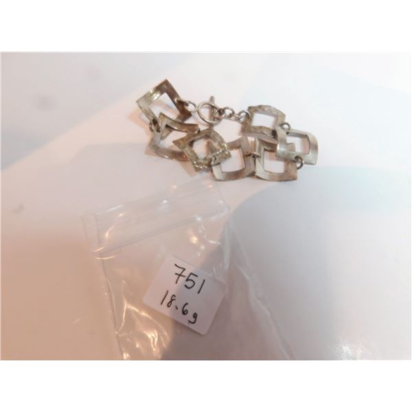 STERLING SILVER LINK BRACELET