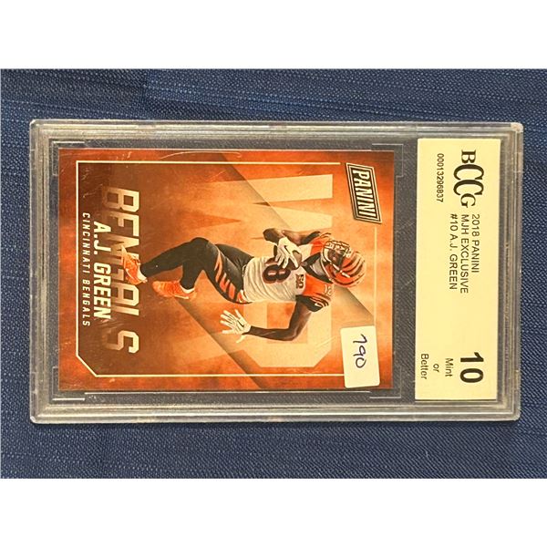 A.J. Green - Panini Football Card - Graded Mint or Better