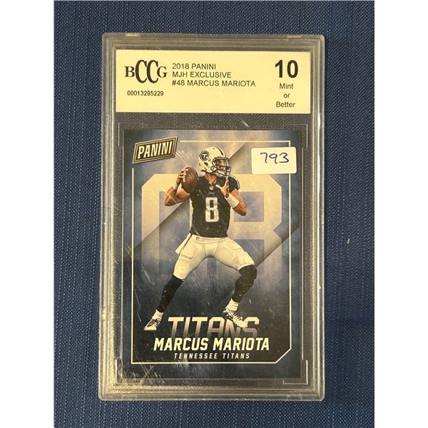 Marcus Mariota - Panini Football Card - Graded Mint or Better