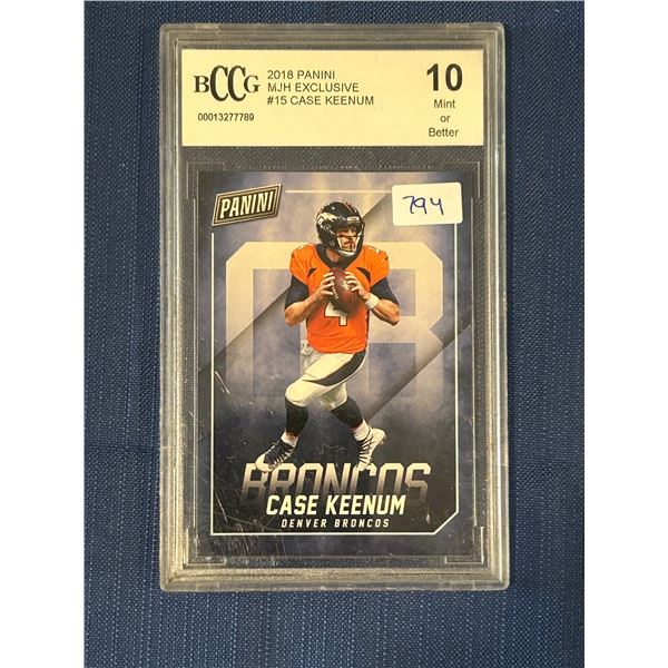 Chase Keenum - Panini Football Card - Graded Mint or Better
