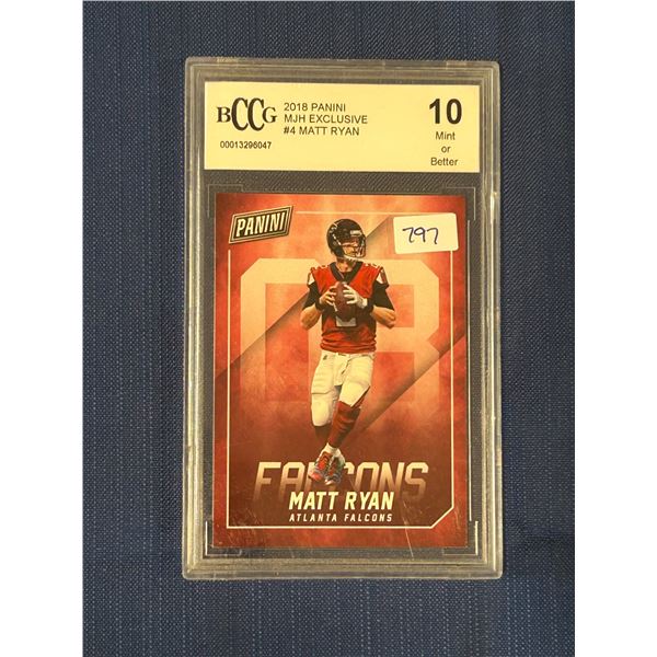 Matt Ryan - Panini Football Card - Graded Mint or Better