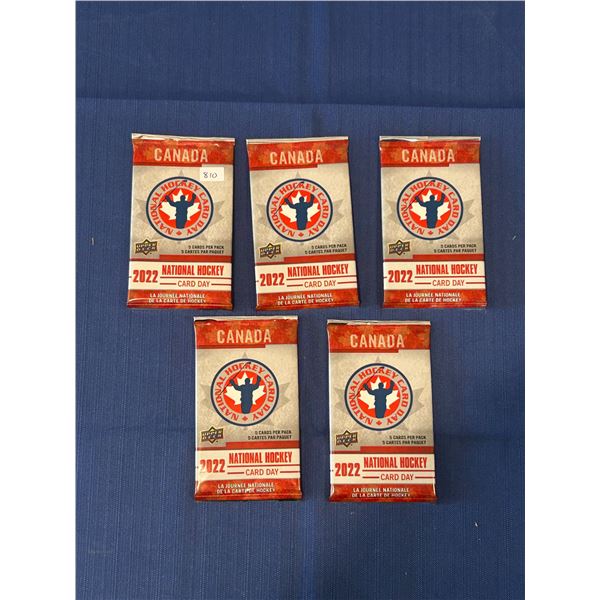 2022 National Hockey Card Day - (5 Unopened Packs)