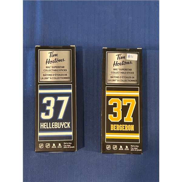 Tim Hortons Mini Sticks - Bergeron / Hellebuyck