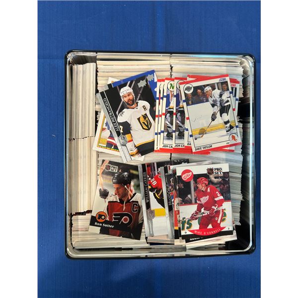 Large Tin of Assorted Hockey Cards