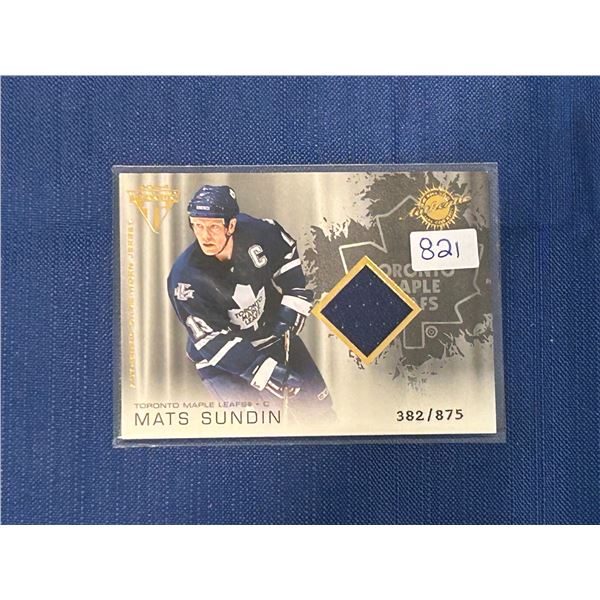 Mats Sundin - Jersey Card