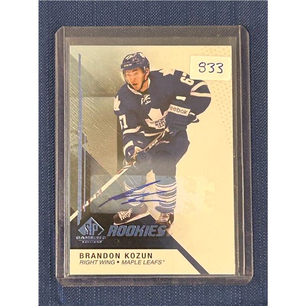 Brandon Kozun - Autographed Rookie Card