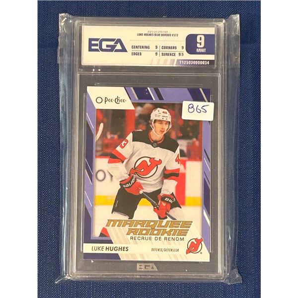 Luke Hughes - Marquee Rookie Blue - Graded Mint