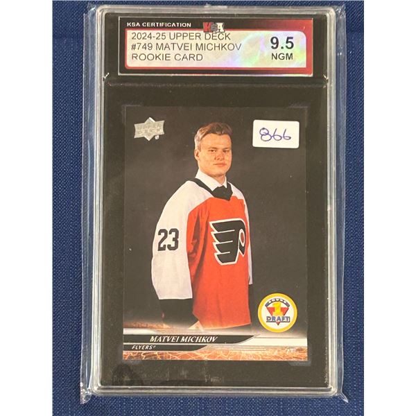 Matvei Michkov - Rookie Card - Graded Near Gem Mint