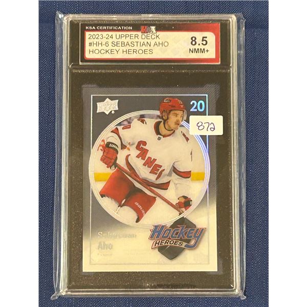 Sebastian Aho - Hockey Heroes - Graded Near Mint / Mint +