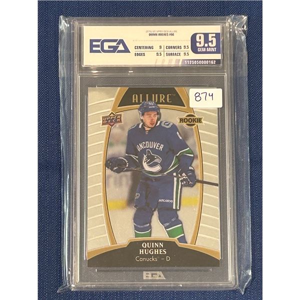 Quinn Hughes - Rookie Card - Graded Gem Mint