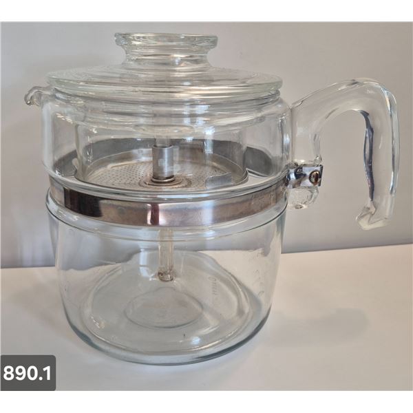 Pyrex Flameware coffee pot, no chips or cracks