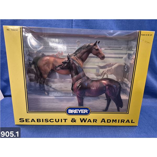 NEW OLD STOCK! Breyer horses set, never out of box, Sea Biscuit and War Admiral
