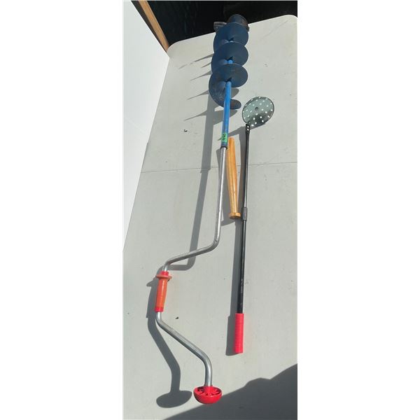 Manual Ice Auger – Made in Sweeden, Ice Scoop, Fish Bonker