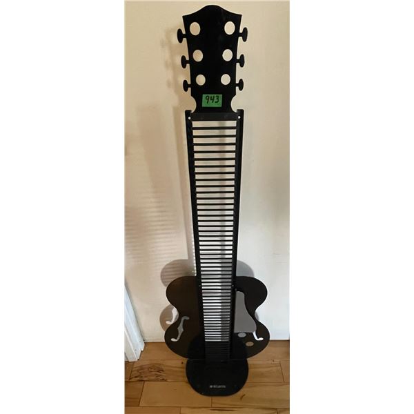 Vintage Atlantic Les Paul Guitar Shaped Free Standing CD Tower, 50” tall