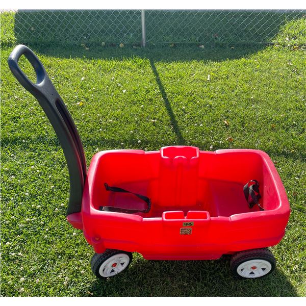 “Step Two” Moulded Plastic Children’s Wagon w/ Moulded Seats.