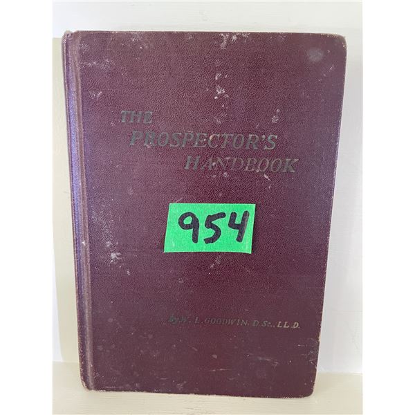Vintage Copy of “The Prospector’s Handbook”.  1396 3rd Printing [x=#8211/