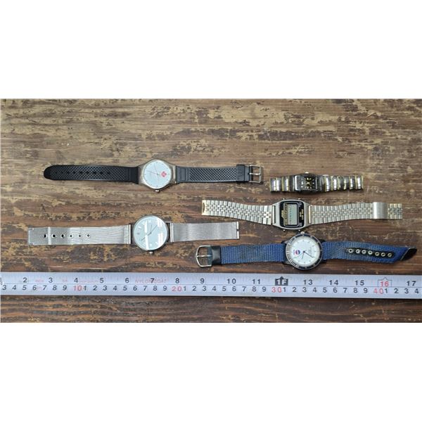 Lot of Men’s Wristwatches, Mostly Quartz