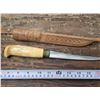 Image 1 : J. Marttiini Finland Filet Knife w/ Leather Sheath